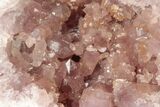 3.8" Sparkly, Pink Amethyst Geode Half - Argentina - #195422-1